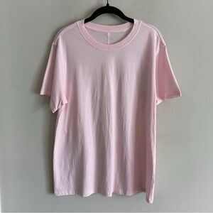 Unworn! Lululemon All Yours Tee Shirt Pima Cotton Strawberry Milkshake Pink 6